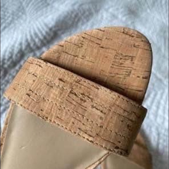Real Cork Flat Sandal with Ankle Strap - Picture 2 of 2